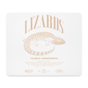 Blue Tongue Skink Reptile Keeper Streetwear - Mousepad (Querformat) - Weiß - Vorne
