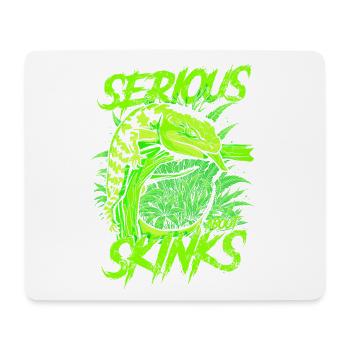 Ernsthaft über Blauzungenskinke Reptilienhalter - Mousepad (Querformat) - Weiß - Vorne