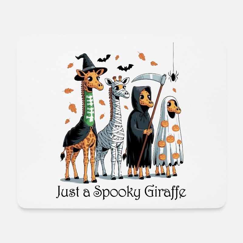 Spooky Giraffes Halloween Disguise - Mouse Pad (horizontal) - white