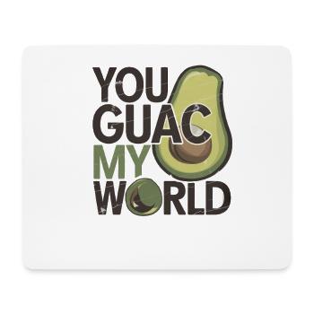 Avocado Wordplay Funny Food Lover  - Mouse Pad (horizontal) - white - Front