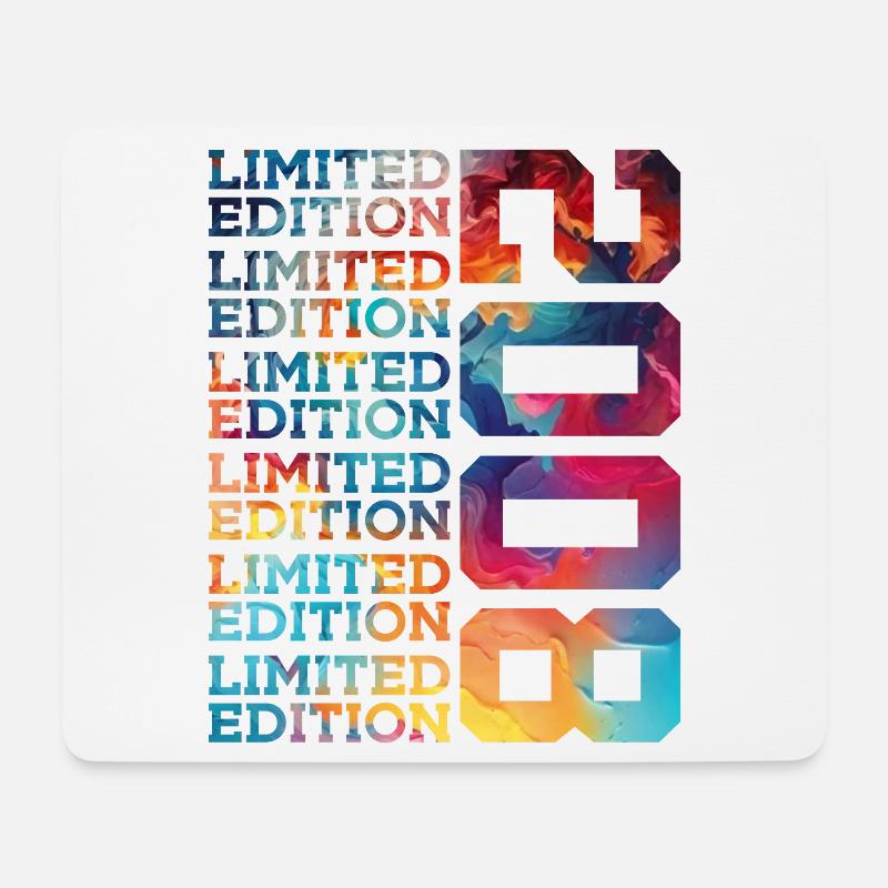 LIMITED EDITION 2008 18 JAHRE 18. GEBURTSTAG - Mousepad (Querformat) - Weiß