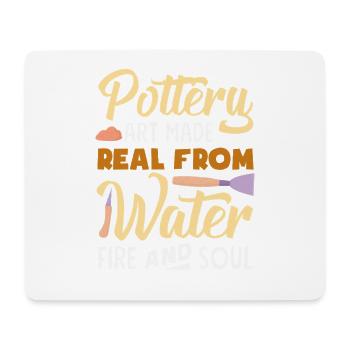 Töpferei Kunst Aus Wasser Feuer Seele - Mousepad (Querformat) - Weiß - Vorne