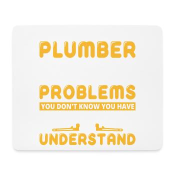 Heating Engineer Heating Construction Plumber Plumber - Mouse Pad (horizontal) - white - Front