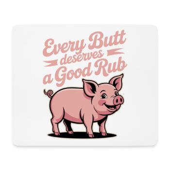 BBQ Griller Grillen Spruch lustig - Mousepad (Querformat) - Weiß - Vorne