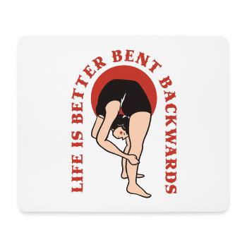 Kontorsionist Kontorsion - Mousepad (Querformat) - Weiß - Vorne