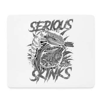 Ernsthaft über Blauzungenskinke Reptilienhalter - Mousepad (Querformat) - Weiß - Vorne