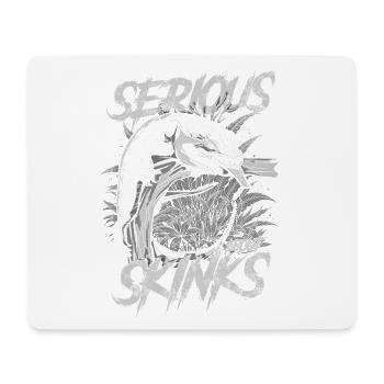 Ernsthaft über Blauzungenskinke Reptilienhalter - Mousepad (Querformat) - Weiß - Vorne