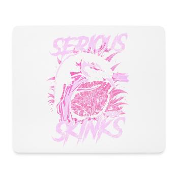 Ernsthaft über Blauzungenskinke Reptilienhalter - Mousepad (Querformat) - Weiß - Vorne