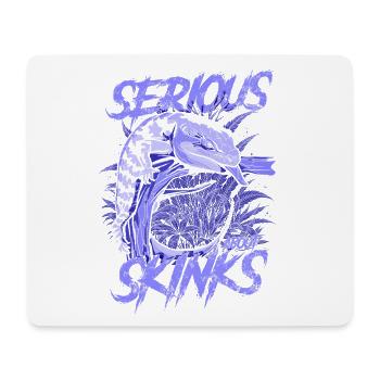 Ernsthaft über Blauzungenskinke Reptilienhalter - Mousepad (Querformat) - Weiß - Vorne