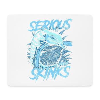 Ernsthaft über Blauzungenskinke Reptilienhalter - Mousepad (Querformat) - Weiß - Vorne