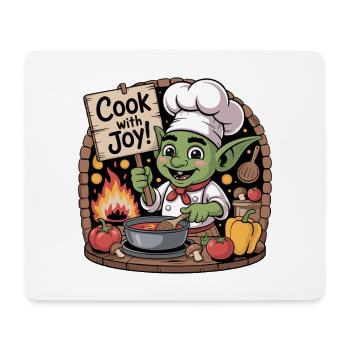 Skurrile Kobold-Koch-Illustration - Mousepad (Querformat) - Weiß - Vorne