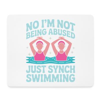 Synchronschwimmen Kunstschwimmen Wassersport - Mousepad (Querformat) - Weiß - Vorne