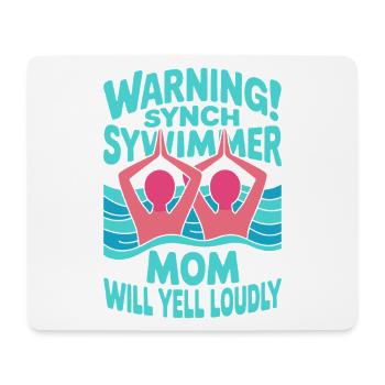 Synchronschwimmen Kunstschwimmen Wassersport - Mousepad (Querformat) - Weiß - Vorne