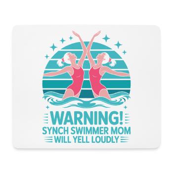 Synchronschwimmen Kunstschwimmen Wassersport - Mousepad (Querformat) - Weiß - Vorne