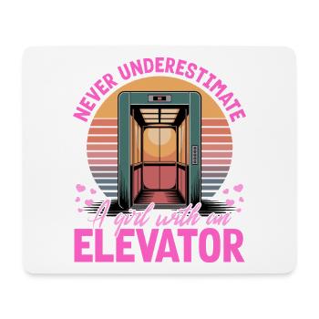 Elevator toddler & kids - Mouse Pad (horizontal) - white - Front