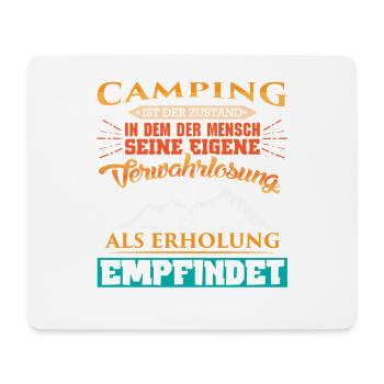 Camper Camping Wohnwagen Spruch - Mousepad (Querformat) - Weiß - Vorne