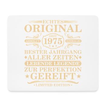 Original since 1975 Volume - 50th Birthday - Mouse Pad (horizontal) - white - Front