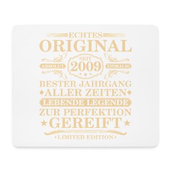 Original since 2009 Vintage - 16th Birthday - Mouse Pad (horizontal) - white - Front