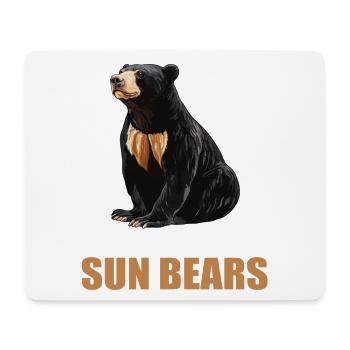 Sun Bear Malay Bear - Mouse Pad (horizontal) - white - Front