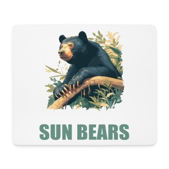 Sun Bear Malaienbär - Mousepad (Querformat) - Weiß - Vorne