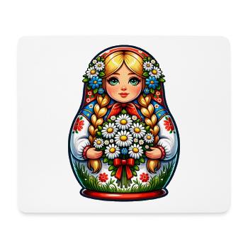 Matriochka en russe Matriochka Poupée Russe - Tapis de souris (format paysage) - blanc - Devant