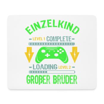 Einzelkind Complete - Loading Großer Bruder 2026 - Mousepad (Querformat) - Weiß - Vorne