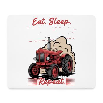 Tracteur Enfants Ferme Mode de vie - Tapis de souris (format paysage) - blanc - Devant