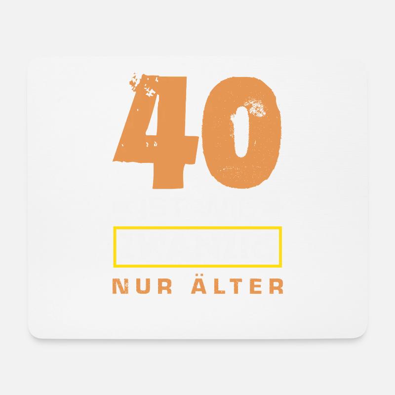 Funny 40th Birthday Gift Birthday Shirt - Mouse Pad (horizontal) - white