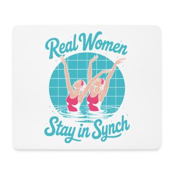 Synchronschwimmen Kunstschwimmen Wassersport - Mousepad (Querformat) - Weiß - Vorne