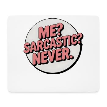 Sarkastisches Selbstdarstellungsabzeichen - Mousepad (Querformat) - Weiß - Vorne