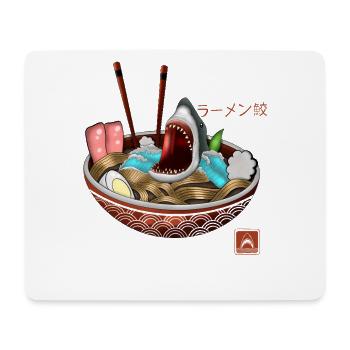 Ramen Bowl Haifisch T-Shirt - Mousepad (Querformat) - Weiß - Vorne