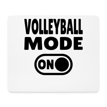 Volleyball Mode ON – Spielfreude pur - Mousepad (Querformat) - Weiß - Vorne