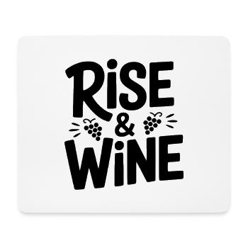 Aufstieg und Wein - Mousepad (Querformat) - Weiß - Vorne