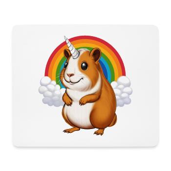 Guinea Pig Unicorn - Mouse Pad (horizontal) - white - Front