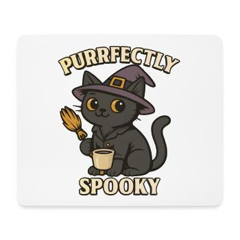 Cat Witch – Purrfectly Spooky - Mouse Pad (horizontal) - white - Front