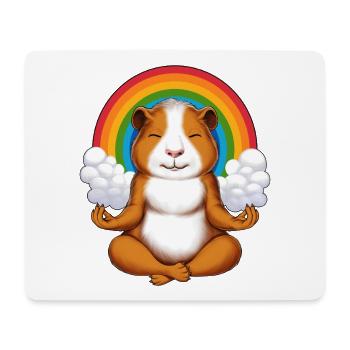 Meerschweinchen-Meditation - Mousepad (Querformat) - Weiß - Vorne