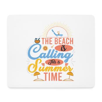 Summery beach design with sun motifs - Mouse Pad (horizontal) - white - Front