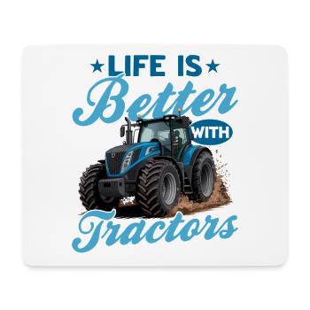 Tracteur Enfants Ferme Mode de vie - Tapis de souris (format paysage) - blanc - Devant