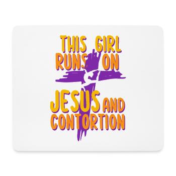 Kontorsionist Kontorsion Jesus And Contortion - Mousepad (Querformat) - Weiß - Vorne