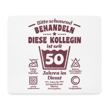 50 years of service - Treat gently - Colleague - Mouse Pad (horizontal) - white - Front
