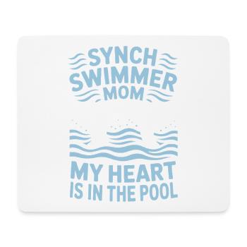Synchronschwimmen Kunstschwimmen Wassersport - Mousepad (Querformat) - Weiß - Vorne