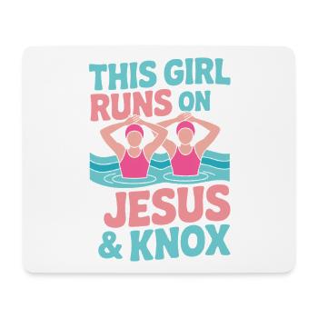 Synchronschwimmen Kunstschwimmen Wassersport - Mousepad (Querformat) - Weiß - Vorne