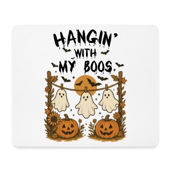 Hanging with My Boo Halloween Funny Ghosts - Mouse Pad (horizontal) - white - Front
