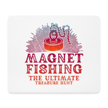 Neodymium Magnet Fishing Magnetic Fisher - Mouse Pad (horizontal) - white - Front