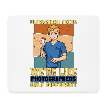 Sonographer Ultrasound Techs We're Like Sonography - Mousepad (Querformat) - Weiß - Vorne