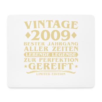 Vintage 2009 Vintage Born 16 Years - Mouse Pad (horizontal) - white - Front