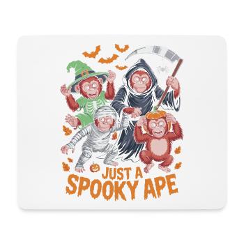 Haunted monkey show for Halloween - Mouse Pad (horizontal) - white - Front