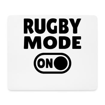 Rugby Mode ON - Pure Rugby Passion - Mouse Pad (horizontal) - white - Front