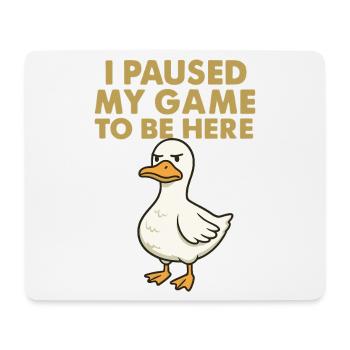 Motif de canard humoristique pour les joueurs - Tapis de souris (format paysage) - blanc - Devant