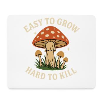 Motif champignon : facile à planter, difficile à tuer - Tapis de souris (format paysage) - blanc - Devant